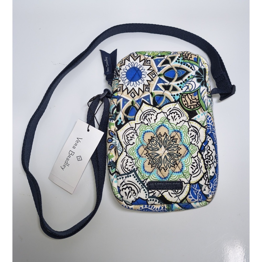 NWT‎ Vera Bradley Sketched Medallion Easy RFID Crossbody Purse Bag Phone Wallet